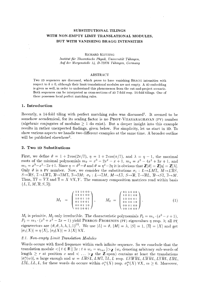 Substitutional Tilings with Non-Degenerate Limit Translational Modules, but with Vanishing Bragg Intensities